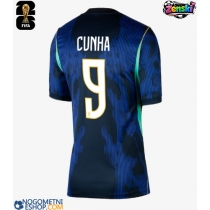 Ženski Nogometni dresi Brazilija Matheus Cunha #9 Gostujoči SP 2026 Kratek Rokav
